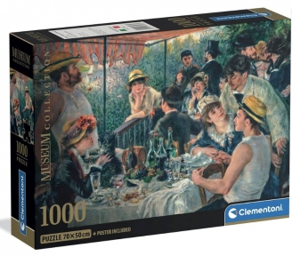 Пазл П'єр-Оґюст Ренуар Сніданок веслярів 1000 ел Clementoni 37063