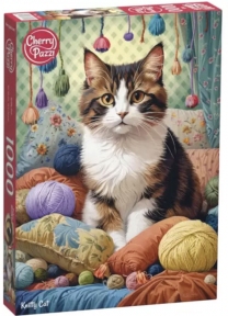 Пазл Кот в клубках пряжи 1000 эл Cherry Pazzi 31131