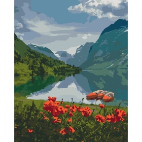 Картины по номерам Красота Норвегии 40 х 50 см КНО2256 Идейка