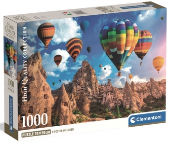 Пазл Повітряні кулі в Каппадокії,Туреччина 1000 ел Clementoni 39988