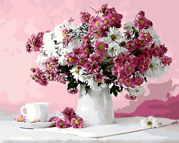 Картина по номерам Натюрморт в розовых тонах 50 х 40 см Brushme GX8746