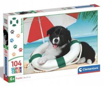 Пазл Собака на сонячному пляжі 104 ел Clementoni 25767