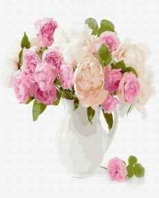 Картина за номерами Ніжний букет квітів 40х50 см Brushme GX29428