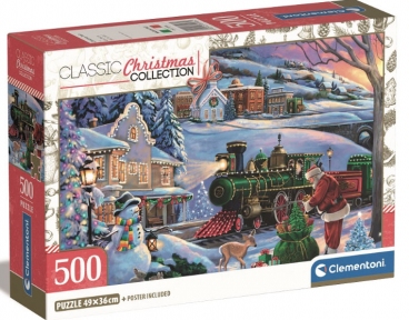 Пазл Різдвяний потяг 500 ел Clementoni 35566