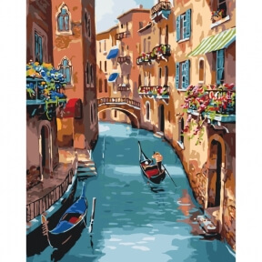 Картина по номерам Солнечная Венеция 40 х 50 см КНО2153 Идейка