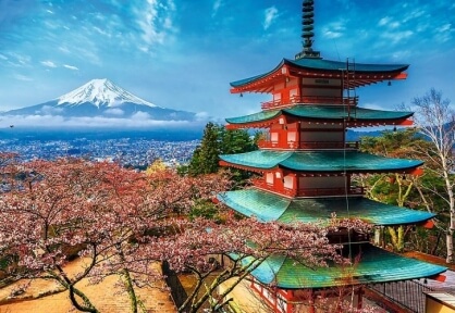 Пазл Вид на гору Фудзияма 1500 эл