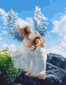 Картина по номерам Ангелы среди нас 40 х 50 см Brushme GX27565
