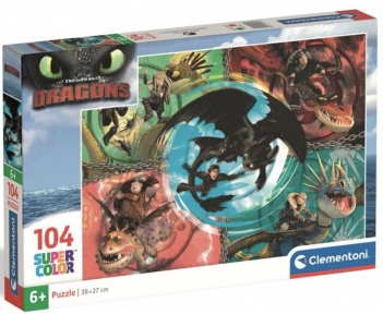 Пазл Пригоди Драконів 104 ел Clementoni 25035