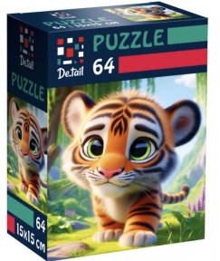 Пазл Маленький тигренок 64 эл De.tail  DT1234-15