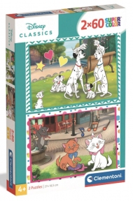 Пазл 101 далматинець 2 х 60 ел Disney Clementoni 24836