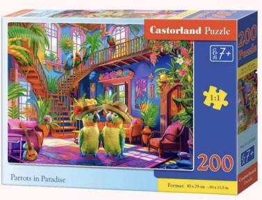 Пазл Попугаи в раю 200 эл Castorland 222308