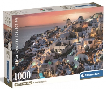 Пазл Захід сонця на Санторіні Греція 1000 ел Clementoni 39933