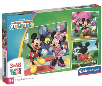 Пазли Пригоди Міккі Мауса 3 х 48 ел Clementoni 25005
