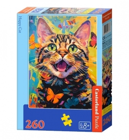 Пазл Счастливый кот 260 эл Castorland 27637