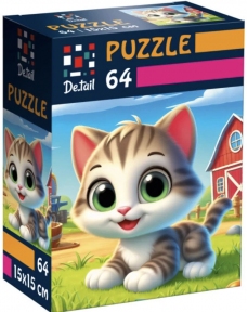 Пазл Милый котенок 64 эл De.tail  DT1234-24
