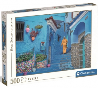 Пазл Блакитна вулиця у Шефшауен, Марокко 500 ел Clementoni 35616