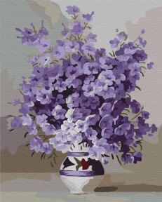 Картина за номерами Фіолетове цвітіння 40х50 см Brushme GX7332