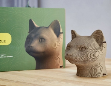 Пазл 3D скульптурный Кот CWPS03 CreatifWood