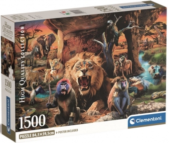 Пазл Дикі тварини Африки 1500 ел Clementoni 31722