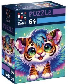 Пазл Крылатый тигренок 64 эл De.tail  DT1234-02