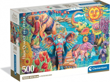 Пазли Карнавал слонів 500 ел Clementoni 35578