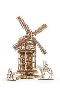 3D Пазлы Механическая модель Башня Мельница 585 дет Ugears 70055