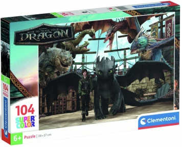 Пазл Як приборкати дракона 104 ел Clementoni 25079