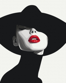 Картины по номерам Загадочная леди 40x50 Brushme BS54341