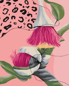 Картини за номерами Флора у леопарді © Катерина Савич 40x50 Brushme BS54455