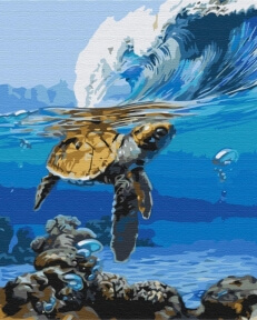 Картины по номерам В очікуванні серфера 40x50 Brushme BS52175