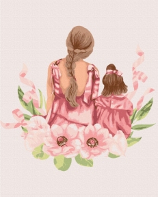 Картини за номерами Дочка мамина 48x60 Brushme BS52545L