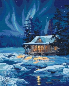 Картини за номерами Полярне сяйво 48x60 Brushme BS7415L