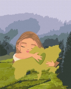 Картины по номерам Мое сердце - Украина ©Лили Демачкович 48x60 Brushme BS53233L