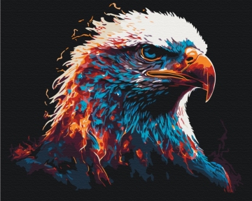 Картины по номерам Полумʼяний орел 48x60 Brushme BS53695L