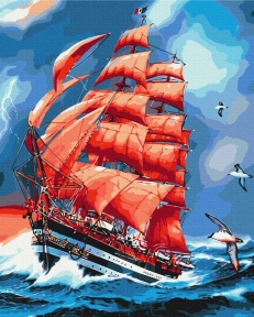 Картини за номерами Пунсові вітрила 48x60 Brushme BS8794L