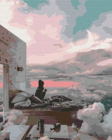 Картини за номерами Дім у хмарах 40x50 Brushme BS51856