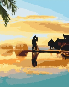 Картини за номерами Схід кохання 40x50 Brushme BS52863
