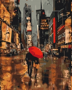 Картини за номерами Урбаністична романтика 40x50 Brushme BS53979