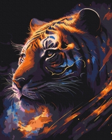 Картины по номерам Тигр Зодіак 48x60 Brushme BS53691L