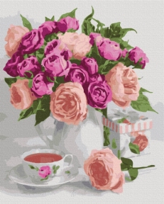 Картины по номерам Фиолетовый натюрморт 48x60 Brushme BS51451L