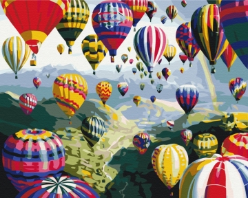 Картини за номерами Різнокольорові кулі 48x60 Brushme BS6524L