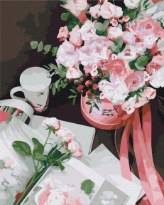 Картины по номерам Корзина цветов 48x60 Brushme BS52852L