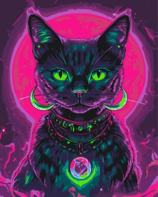 Картины по номерам Пушистая прорицательница 40x50 Brushme BS54410
