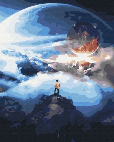 Картины по номерам Космический путешественник 40x50 Brushme BS31970