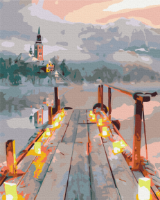 Картини за номерами Романтика зимового вечора 48x60 Brushme BS33950L