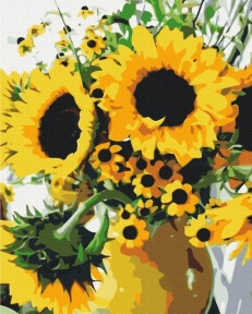 Картины по номерам Букет подсолнухов 40x50 Brushme BS52719