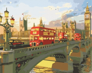 Картины по номерам Вечерний Лондон 40x50 Brushme BS51547