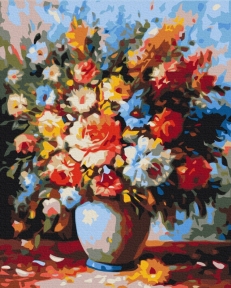 Картины по номерам Роскошный букет в вазе 48x60 Brushme BS51429L