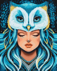 Картины по номерам Душа Совы © Polina Skurykhina 40x50 Brushme BS54321