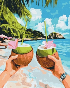 Картины по номерам Кокосовое наслаждение 40x50 Brushme BS54318